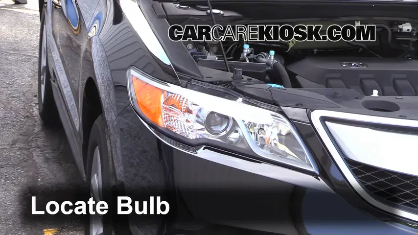 2014 Acura RDX 3.5L V6 Lights Highbeam (replace bulb)